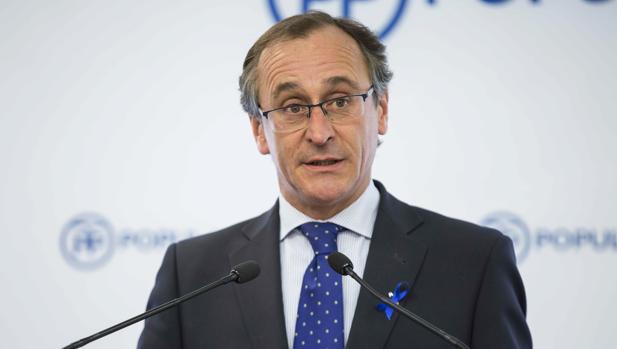 El presidente del PP vasco, Alfonso Alonso
