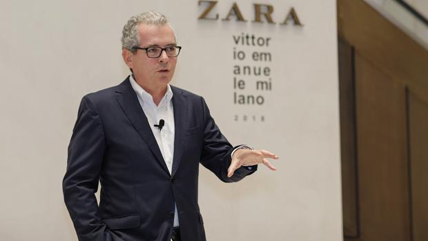 El presidente de Inditex, Pablo Isla, en Milán