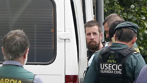 Abuí, durante la reconstrucción del crimen de Diana Quer