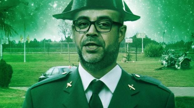 El consejero de Interior, Miquel Buch, vestido de agente de la Guardia Civil