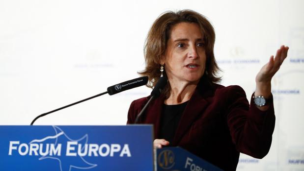 La ministra Teresa Ribera, durante su intervención en Nueva Economía Fórum