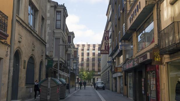 Calle Benavente de Zamora, en la que ocurrieron los hechos