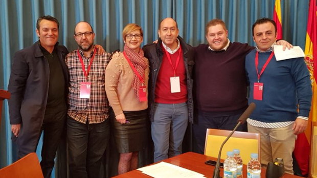 Yolanda Seva con varios representantes socialistas de la comarca del Bajo Vinalopó