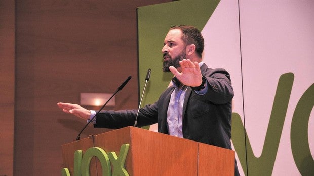El líder de Vox, Santiago Abascal