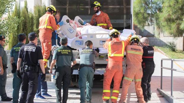 Traslado de Teófilo Rodríguez en un camión