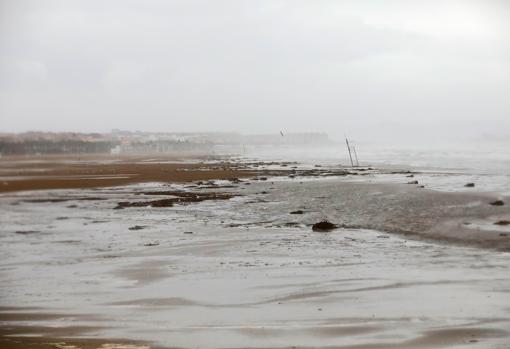 Imagen de los efectos del temporal en Valencia