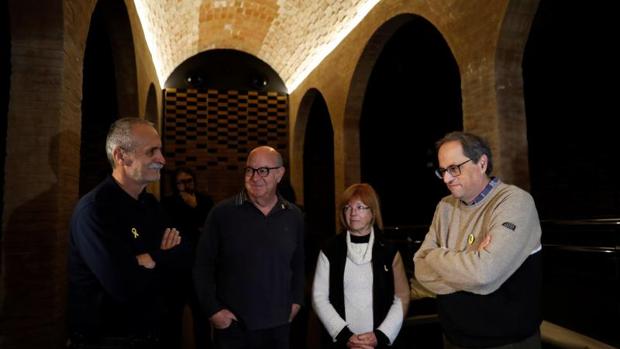 Torra, ayer al llegar al depósito del Rei Martí, para realizar su ayuno