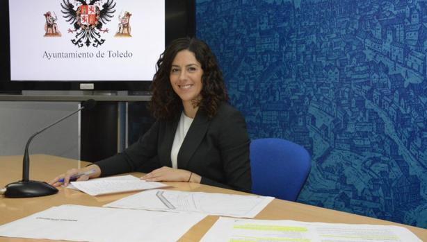 Noelia de la Cruz durante la rueda de prensa