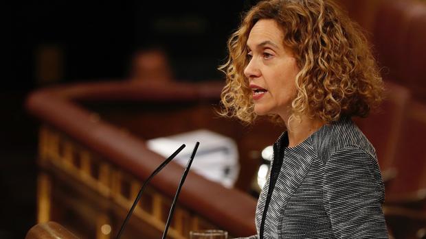 Meritxell Batet durante una intervención ayer en el Congreso de los Diputados
