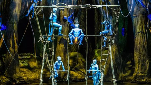 Momento del espectáculo inspirado en «Avatar»