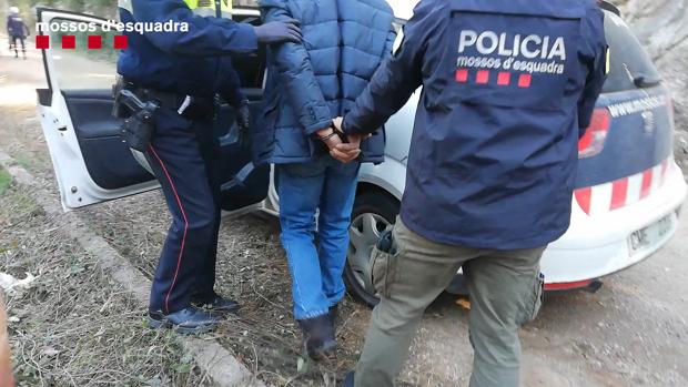 Detención de uno de los ladrones