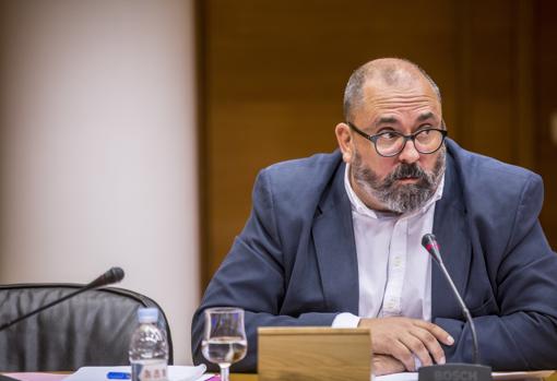 Imagen del responsable de Empleo de la Generalitat, Enric Nomdedéu