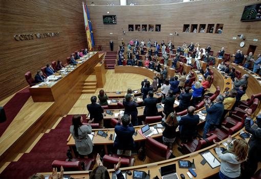 Imagen del pleno de las Cortes Valencianas celebrado este jueves