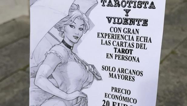 Folleto que presuntamente repartía la juez tarotista