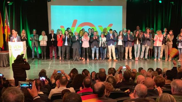 Acto de presentación de las listas de Vox en Baleares
