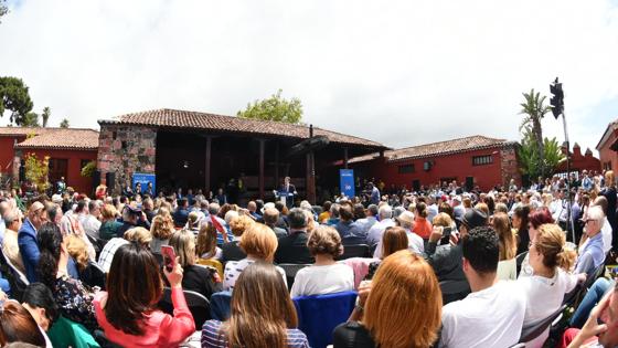 Pablo Casado durante su intervención en El Sauzal