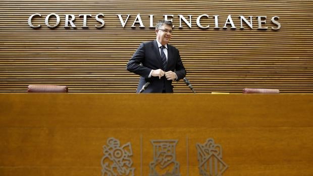 Enric Morera, en las Cortes Valencianas en una imagen de archivo