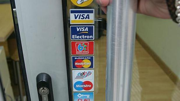 Logos de diferentes tarjetas bancarias