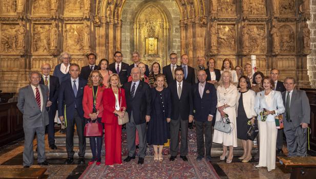 Imagen de la visita a la capilla del Santo Cáliz