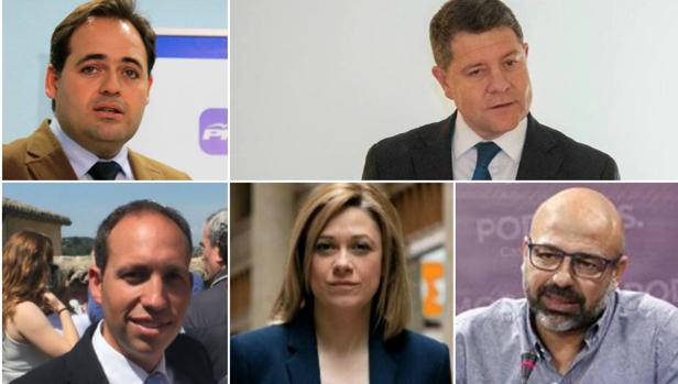 Los cinco candidatos a presidir la Junta de Comunidades de Castilla-La Mancha
