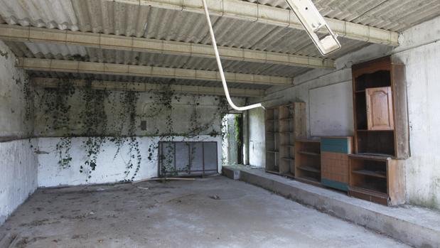 Interior de la nave de Asados a la que el Chicle llevó a Diana