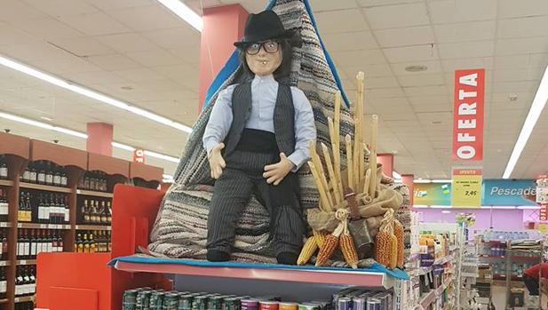 Un supermercado de Canarias promocionando la compra de productos de las islas