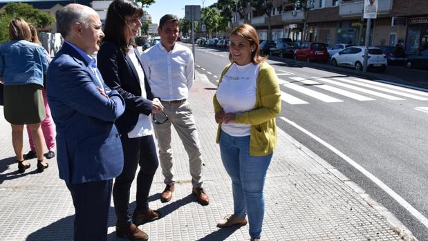 Agustina García Élez ha visitado las obras de las CM-4101 en la vía de acceso a Talavera