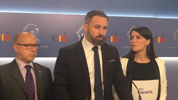El líder de Voxm, Santiago Abascal,