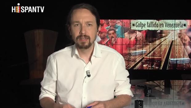 Pablo Iglesias en su programa en HispanTV