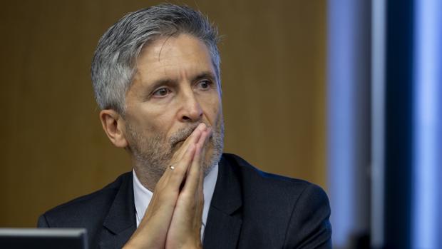 El ministro Fernando Grande-Marlaska, en una imagen de archivo en la Comisión de Interior
