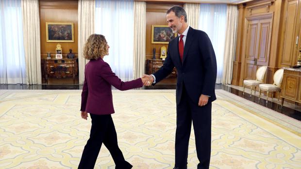 Meritxell Batet, con el Rey en la Zarzuela