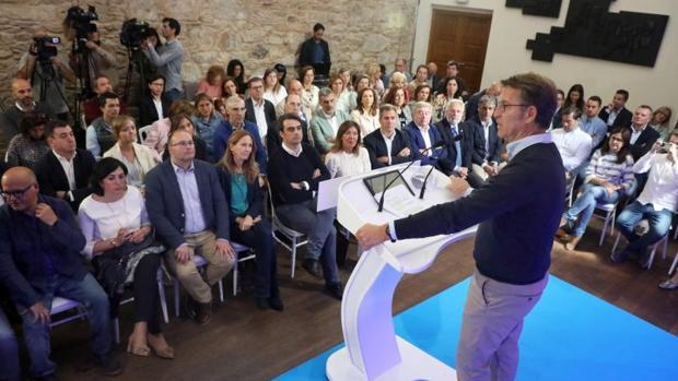 Feijóo, durante su intervención este sábado