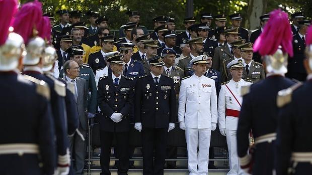 La Policía Municipal en el último patrón, que se celebró en junio de 2015