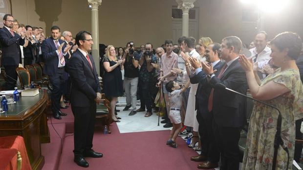 José Manuel Caballero, en su toma de posesión como presidente provincial