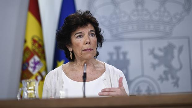 Isabel Celaá, portavoz del Gobierno