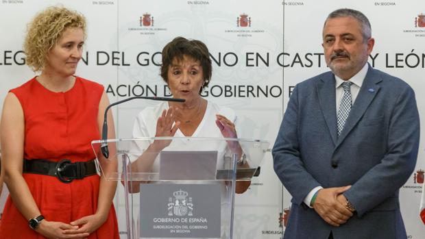 La delegada del Gobierno, Mercedes Martín, da detalles de la operación en Segovia
