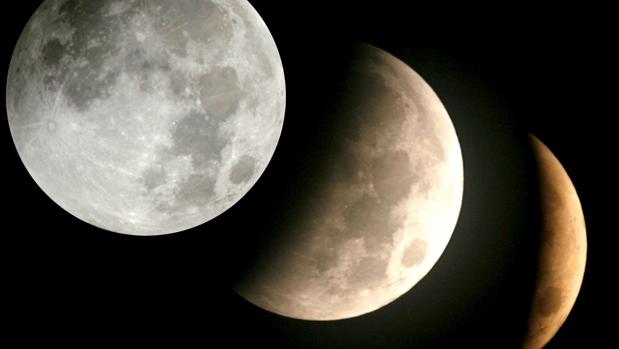 Las diferentes fases de un eclipse lunar