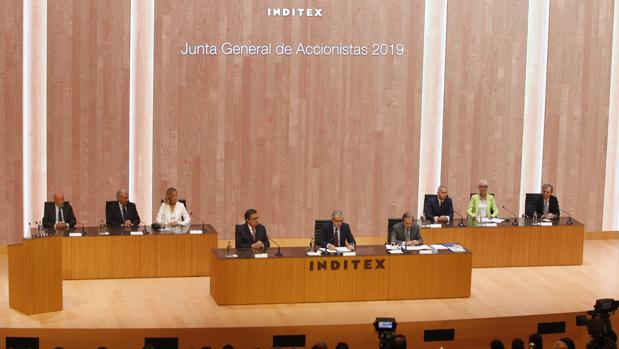 Junta general de accionistas de Inditex, celebrada este martes