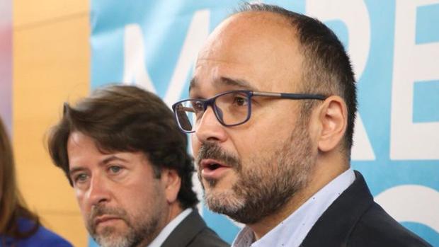 Carlos Alonso y el titular de Transición Ecológica de Canarias el 18 de julio de 2018