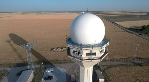 Radar de Enaire instalado en Valdespina (Palencia)