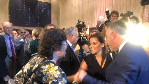 Yaiza Castilla en su toma de posesión como consejera de Turismo de Canarias