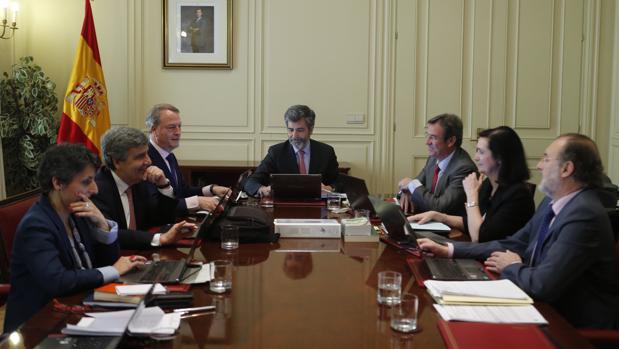 Imagen de archivo de la comisión permanente del Consejo General del Poder Judicial