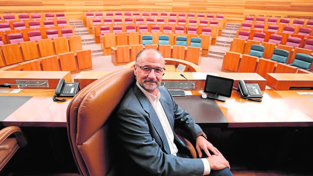 Luis Fuentes, en las Cortes de Castilla y León