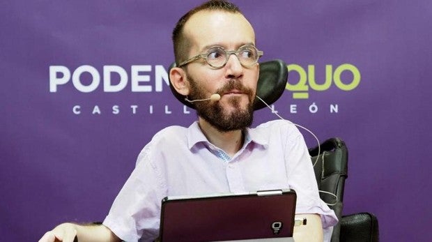 Pablo Echenique durante un acto de Podemos en Castilla y León
