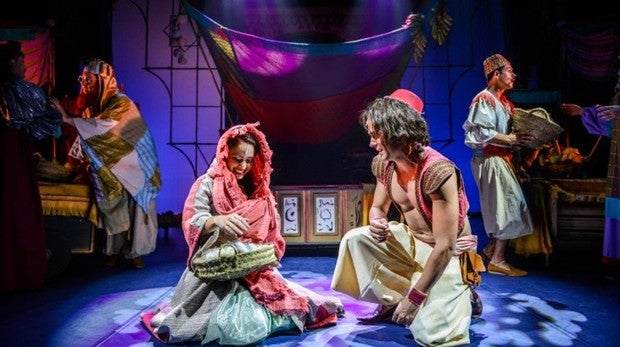 Escena del musical de «Aladín»
