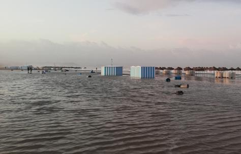 Imagen de la playa del Cabanyal de Valencia