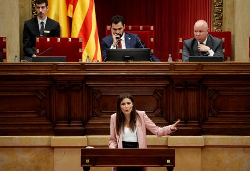 Lorena Roldán, en el Parlament