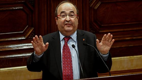 Miquel Iceta, en el Parlamento de Cataluña