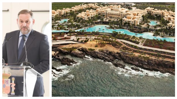 Ábalos alargó su visita a los inmigrantes en Canarias en un hotel de 5 estrellas con su familia, asesores y escoltas
