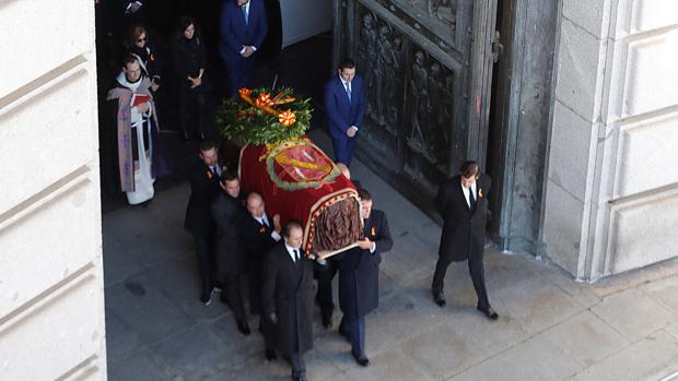 Exhumación de Francisco Franco del Valle de los Caídos el año pasado